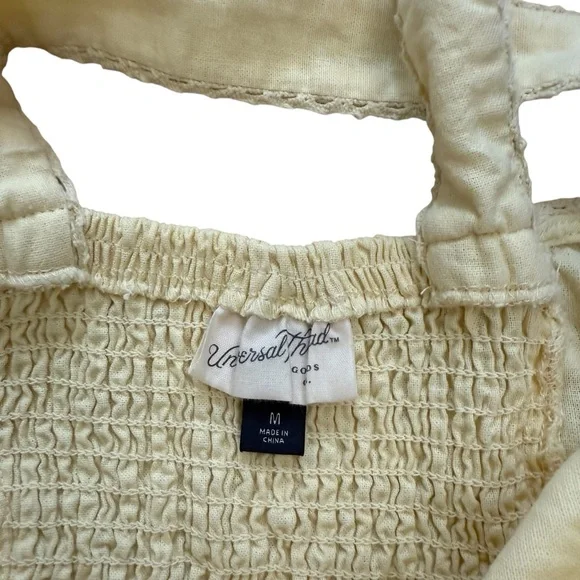 Butter Yellow Universal Thread Linen Blend Maxi Dress Medium‎ - Picture 6 of 10